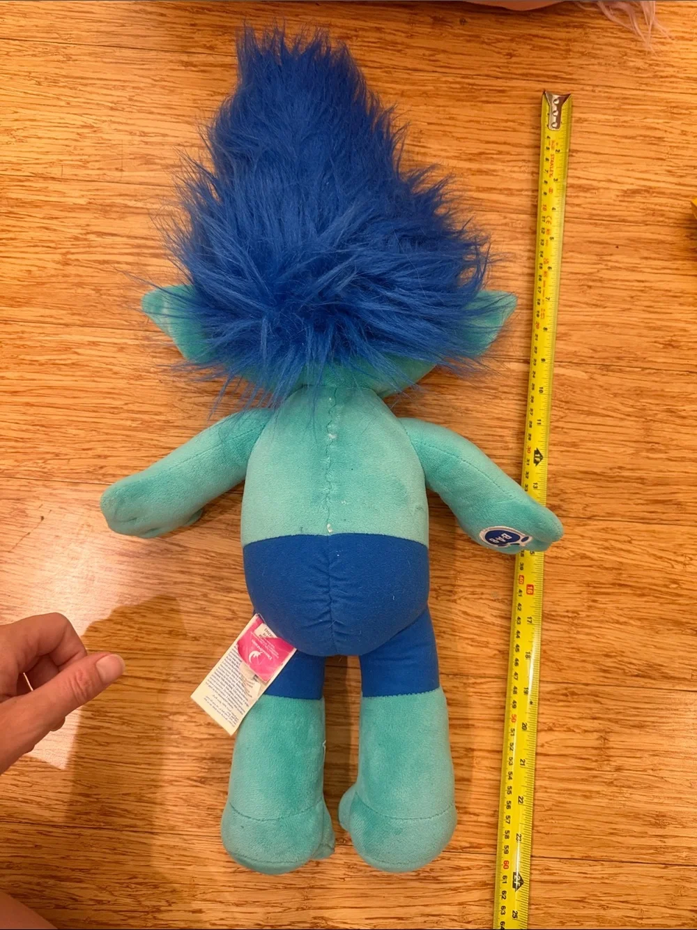Build a Bear Branch Trolls DreamWorks Teal and Royal Blue Troll Plush